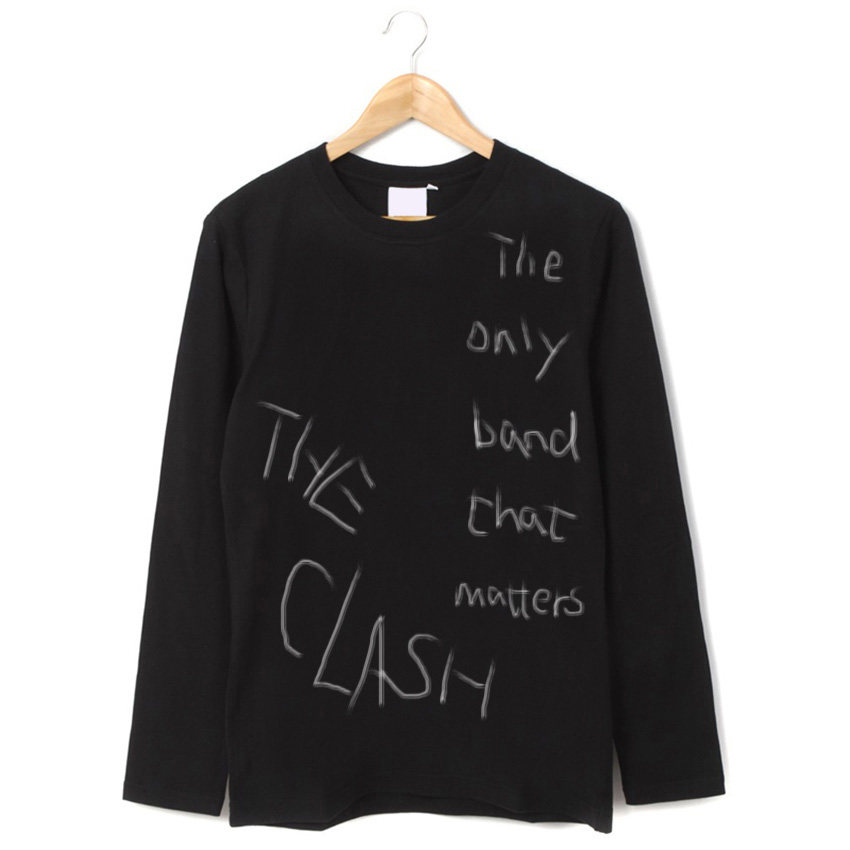 clash sex pistols I fought the law反抗朋克标语纯手绘文艺T恤
