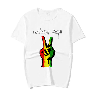 牙买加雷鬼宽松复古文化衫