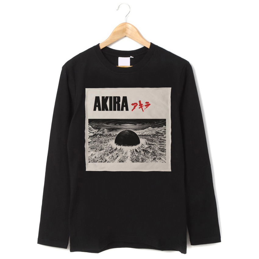 阿基拉经典赛博朋克动漫复古暗黑纯棉小众文艺圆领长袖T恤卫衣
