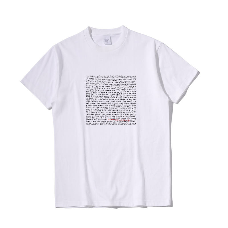 explosions in the sky文艺摇滚音乐复古手工做旧印花纯棉宽松T恤