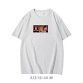 亚文化涅盘垃圾摇滚柯本kurt手工拓印设计感男女纯棉短袖 T恤