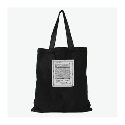 kurt cobain nirvana涅槃柯本车库摇滚朋克风黑色帆布包袋