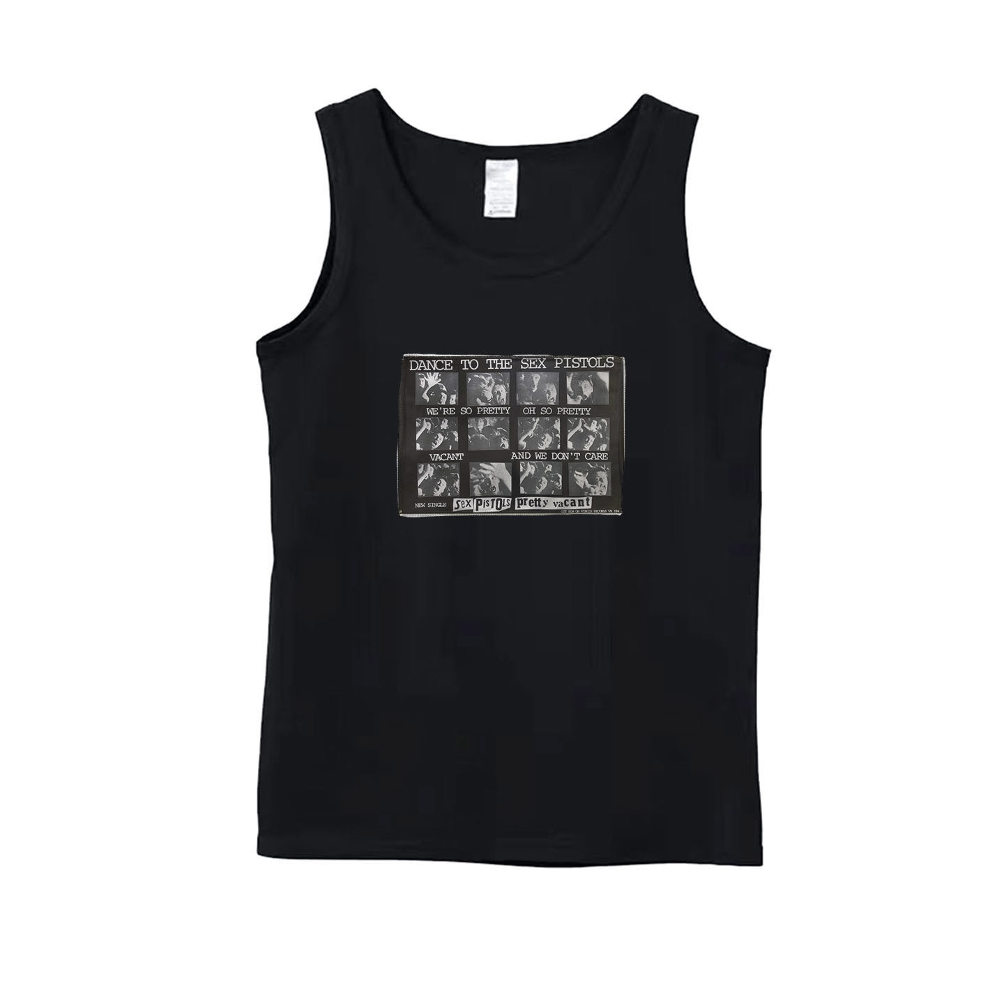多款sex pistols punk设计感贴布印花男女纯棉中性款背心吊带T