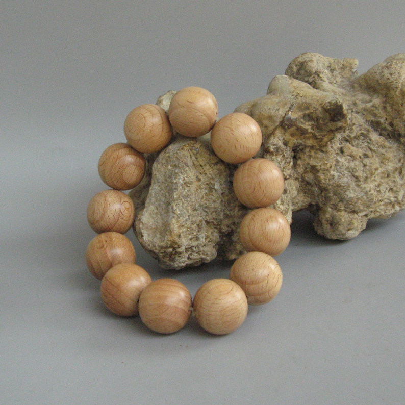 老料手串手链 佛珠念珠手串 12个珠子 直径20mm 花纹漂亮