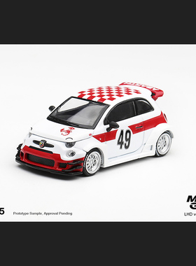 预售1:64MINIGT#1325阿巴斯Abarth 595 AbasWorks 1000TC Tribute