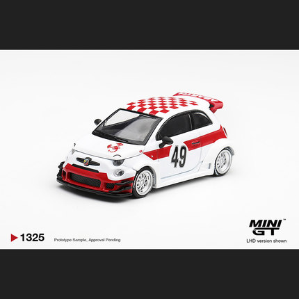 预售1:64MINIGT#1325阿巴斯Abarth 595 AbasWorks 1000TC Tribute