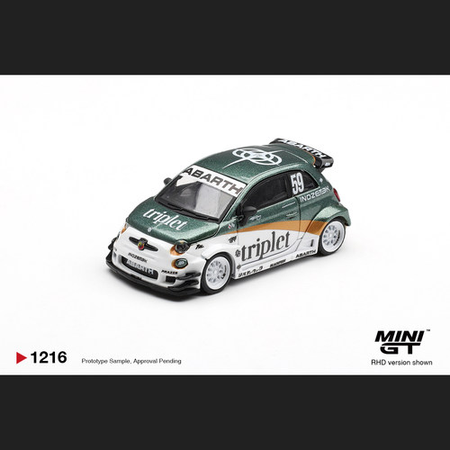 现货1:64MINIGT#1216 阿巴斯Abarth 595 TY Edition TY特别版模型