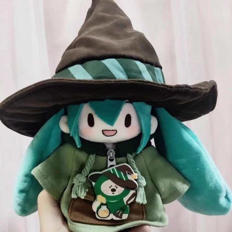 15/20cm初音fufu雪未来毛绒公仔棉花娃娃可换套装玩偶娃衣服礼物图片