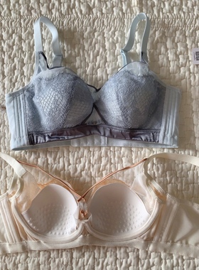 奥维丝丽AB通杯夏季新超薄透气显小内衣蕾丝抹胸式文胸445