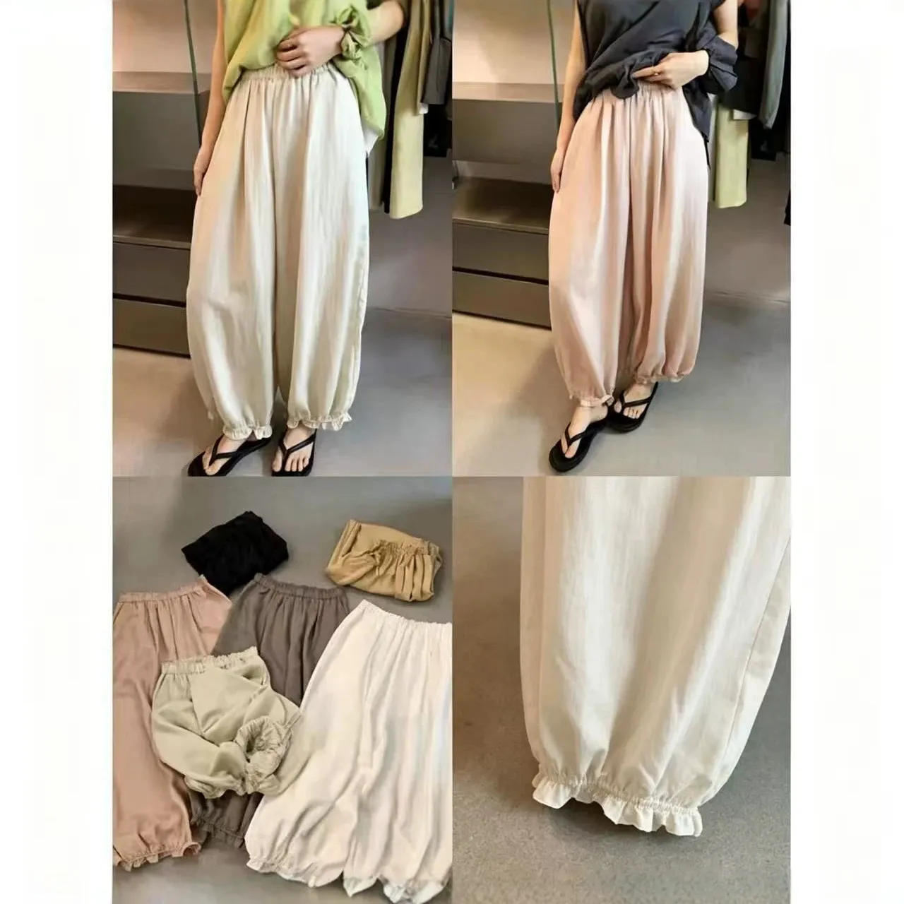 广州十三行！ 品质好货2026夏季巨透气舒服灯笼休闲裤女