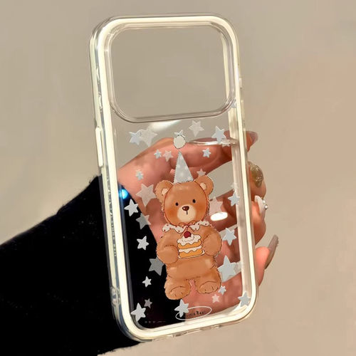 星星小熊适用iPhone17ProMax苹果手机壳15/13/1 2/14全包软套11