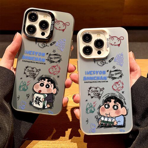 路飞小新适用苹果17/16pro可爱15/14趣味iPhone11手机壳xsmax卡通