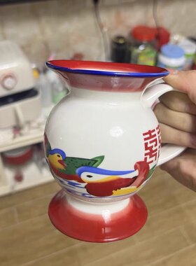 搞怪怀旧搪瓷痰盂水杯
