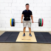 举重台30mm厚实木复合硬拉台健身房抓挺举配套举重训练日常训练器