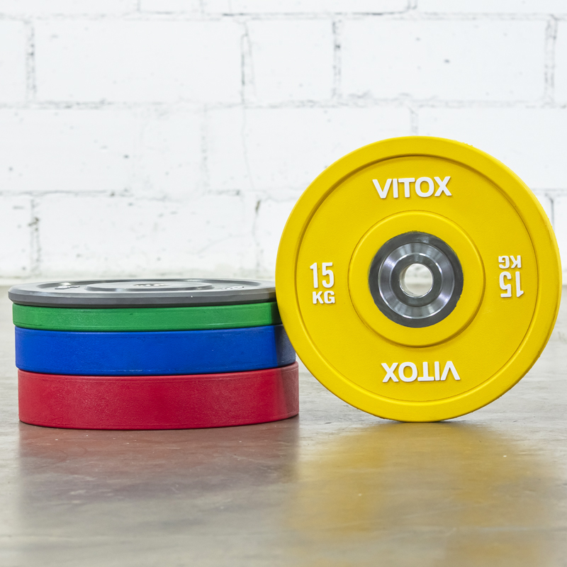 VITOX彩色竞技竞赛全胶杠铃片