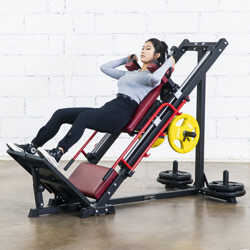 倒蹬训练机哈克深蹲腿部健身器械