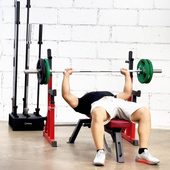 家用杠铃杆1.5米1.8米2.2米杠铃举重训练杆卧推深蹲硬拉训练奥杆