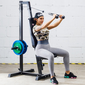 坐姿下拉训练器头部颈部负重二头背阔肌拉背胸肌力量训练健身器材