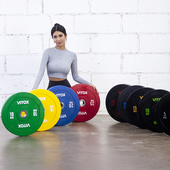 杠铃片彩色杠铃全胶杠铃片可摔杠铃片比赛杠铃卧推深蹲硬拉训练片