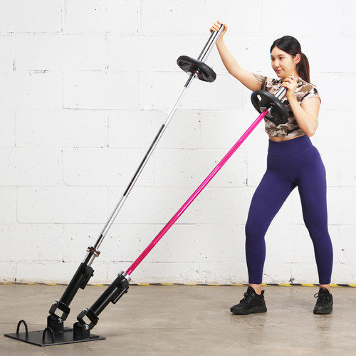 杠铃核心训练单双筒硬拉炮架地雷