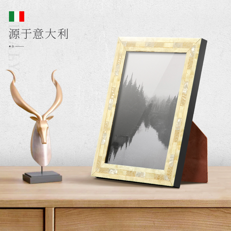 校园时光6寸实木相框摆台高级感