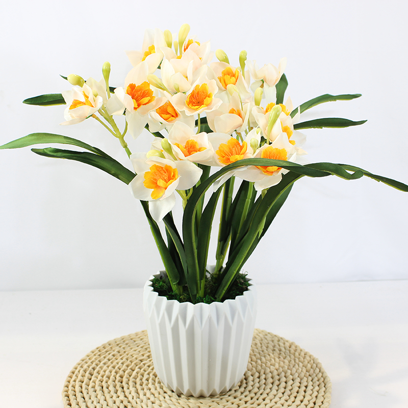 新款大号多头水仙花工程软装花束