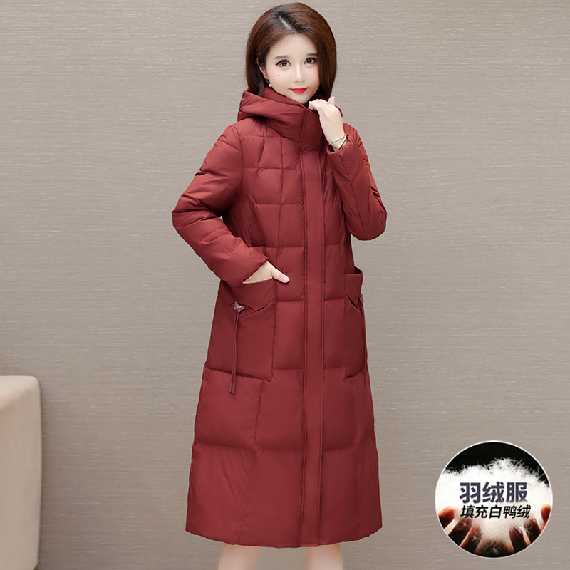 2025新款时尚气质长款羽绒服