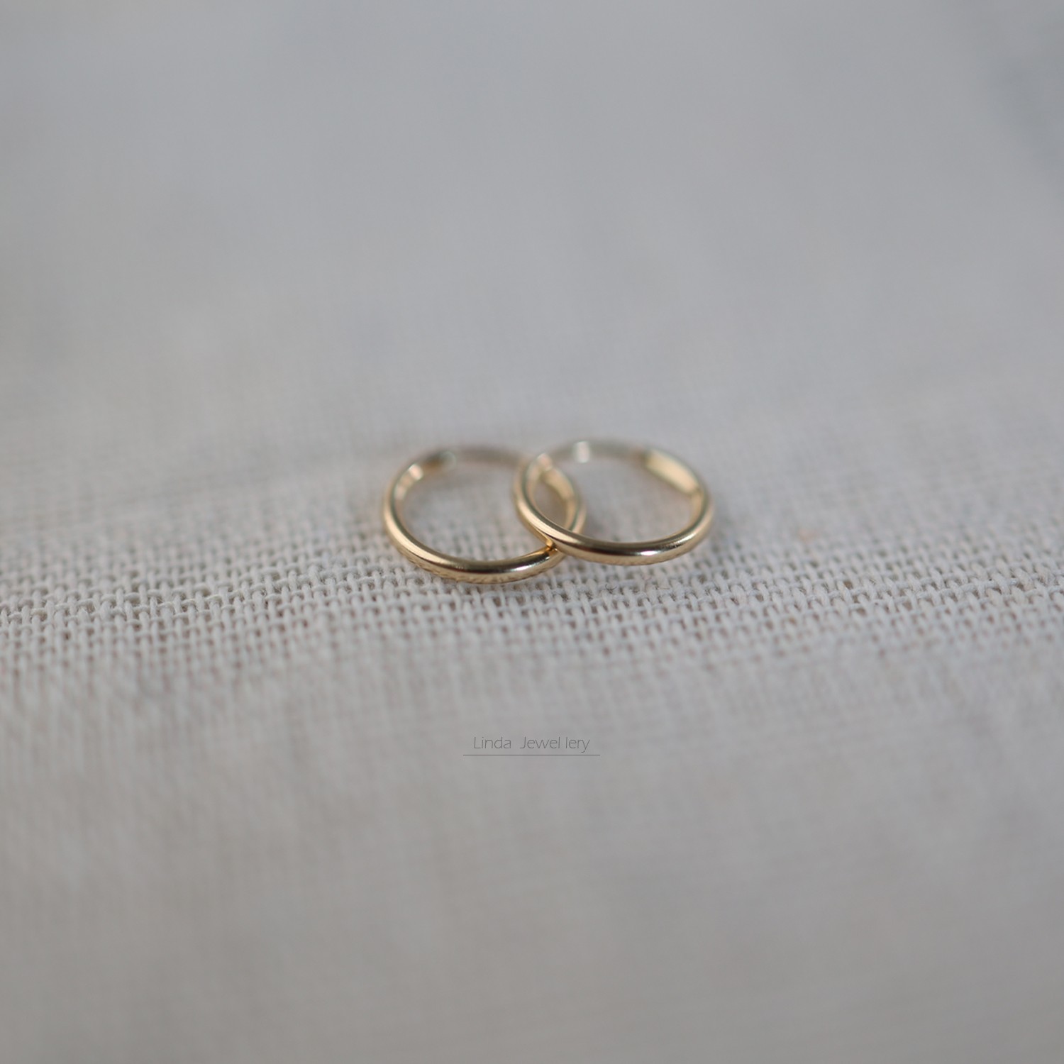 睡觉洗澡免摘14K包金素圈耳环女小耳圈防过敏养耳洞耳饰2025新款