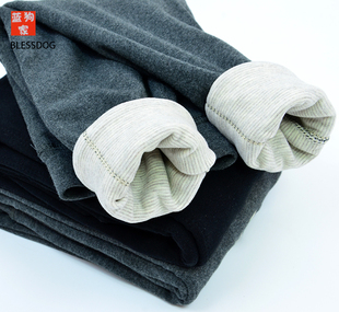 BLESSDOG蓝狗家新款冬季男女童双层高腰牛奶绒保暖打底裤外穿长裤