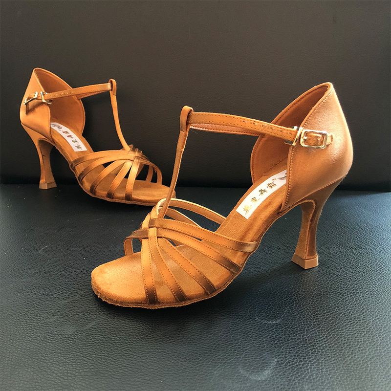 英皇舞霸T带拉丁舞鞋软底舞蹈鞋