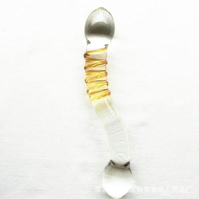 Glass-made femalemasturbation toy fake phallus adult product