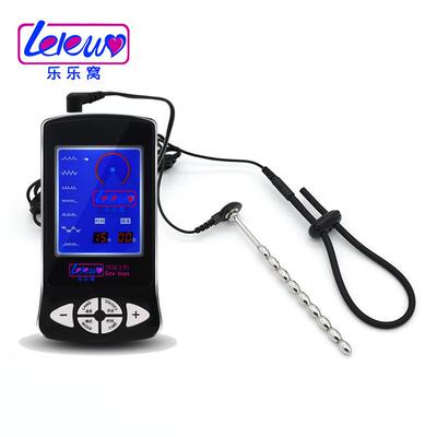 Male penis electric shock punishment toy urethral dilator