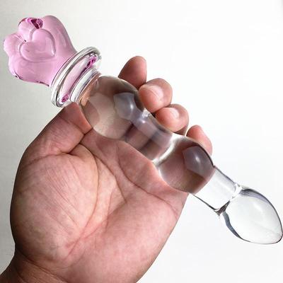 Glass-made female masturbation toy fake phallus adult produc
