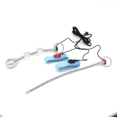 Male penis electric shock punishment toy urethral dilator