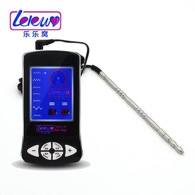 Male penis electric shock punishment toy urethral dilator