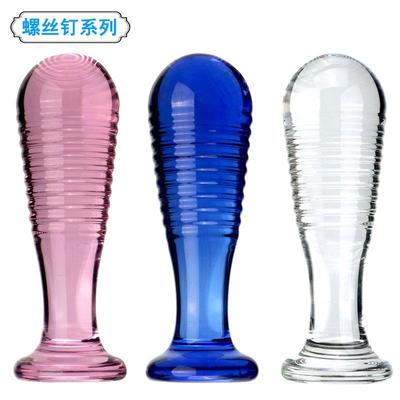 Glass-made female masturbation toy fake phallus adult produc