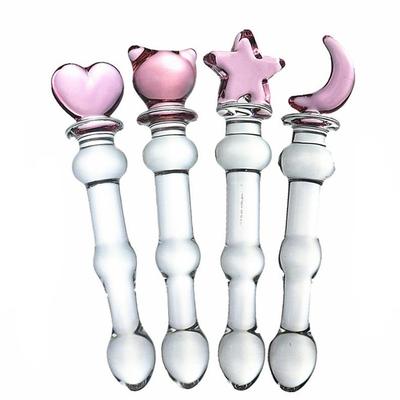 Glass-made femalemasturbation toy fake phallus adult product