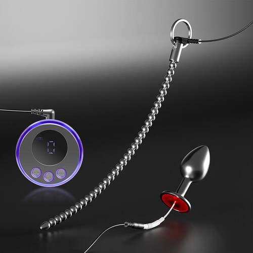 Male penis electric shock punishment toy urethral dilator