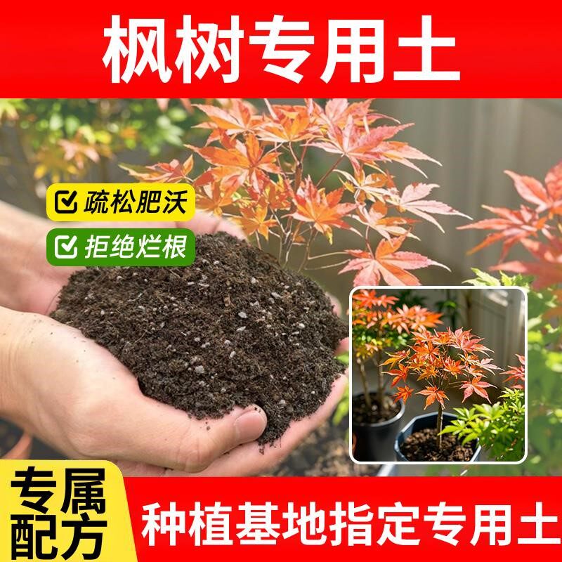 枫树专用土育苗花土栽培土土壤种花土枫树专用营养土发酵养花花肥图片