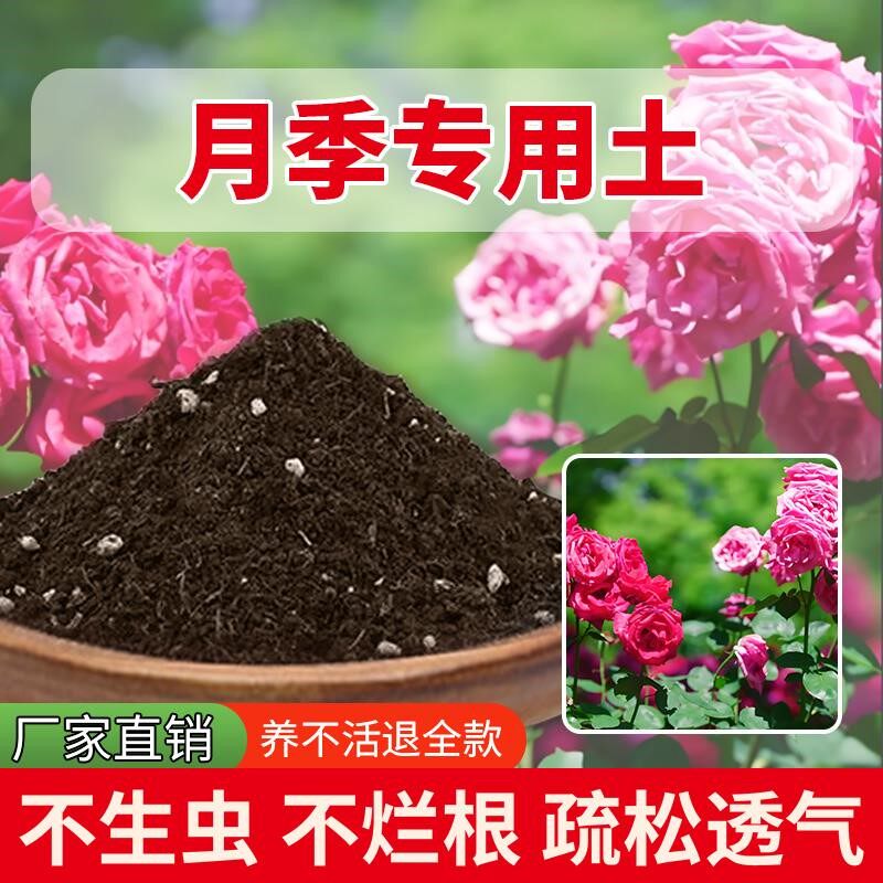 月季专用土盆栽室内养花专用土花肥有机天然花盆育苗花土有机土