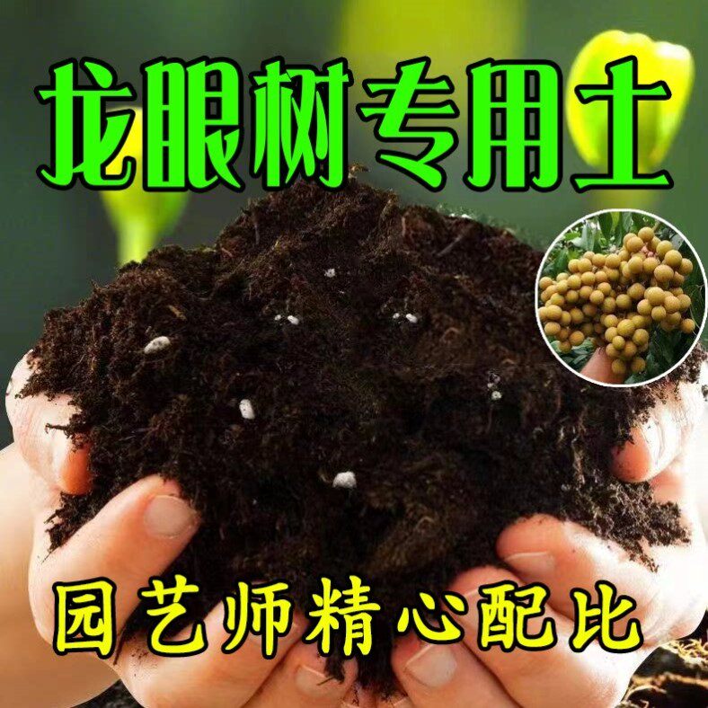 【龙眼树专用土】营养土家庭盆栽绿植室内植物肥料种植土