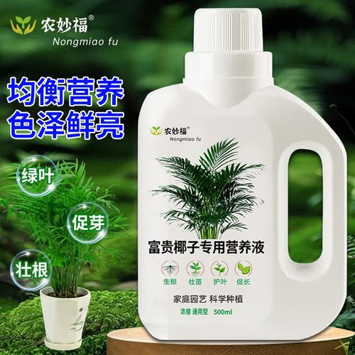 富贵椰子专用营养液防黄叶干尖免稀释专用花卉园艺通用养花营养液