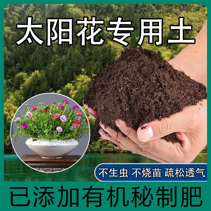太阳花专用土肥料营养土养花专用土种植腐殖土家用植物盆栽专用土