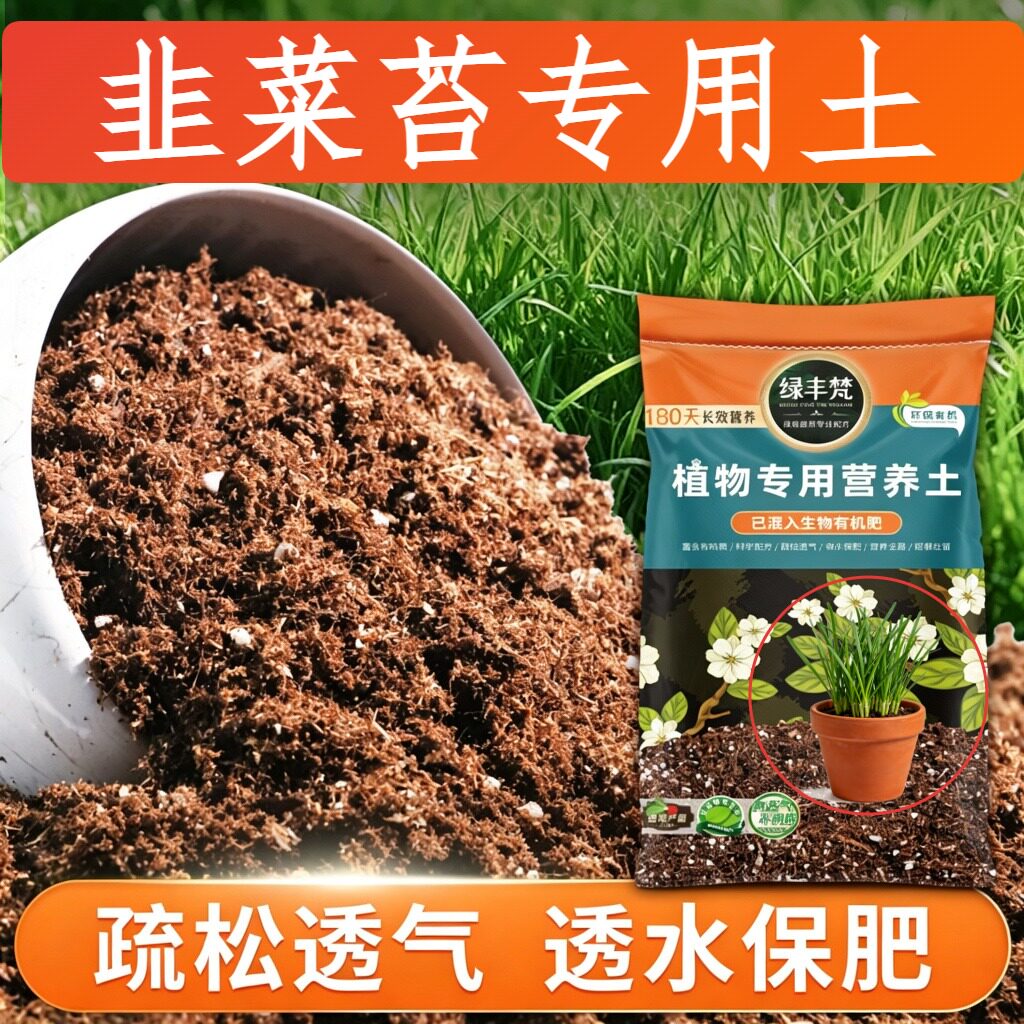 韭菜苔专用轻质土家庭适用扦插盆栽土无杂草籽防黄叶无草籽球根