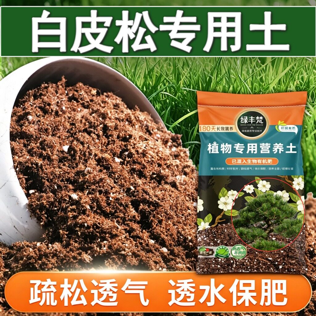 白皮松适用花泥疏松多孔盆景盆栽土精配原料防徒长试用装多肉地栽