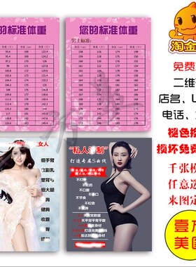 美体产后恢复海报贴纸宣传画