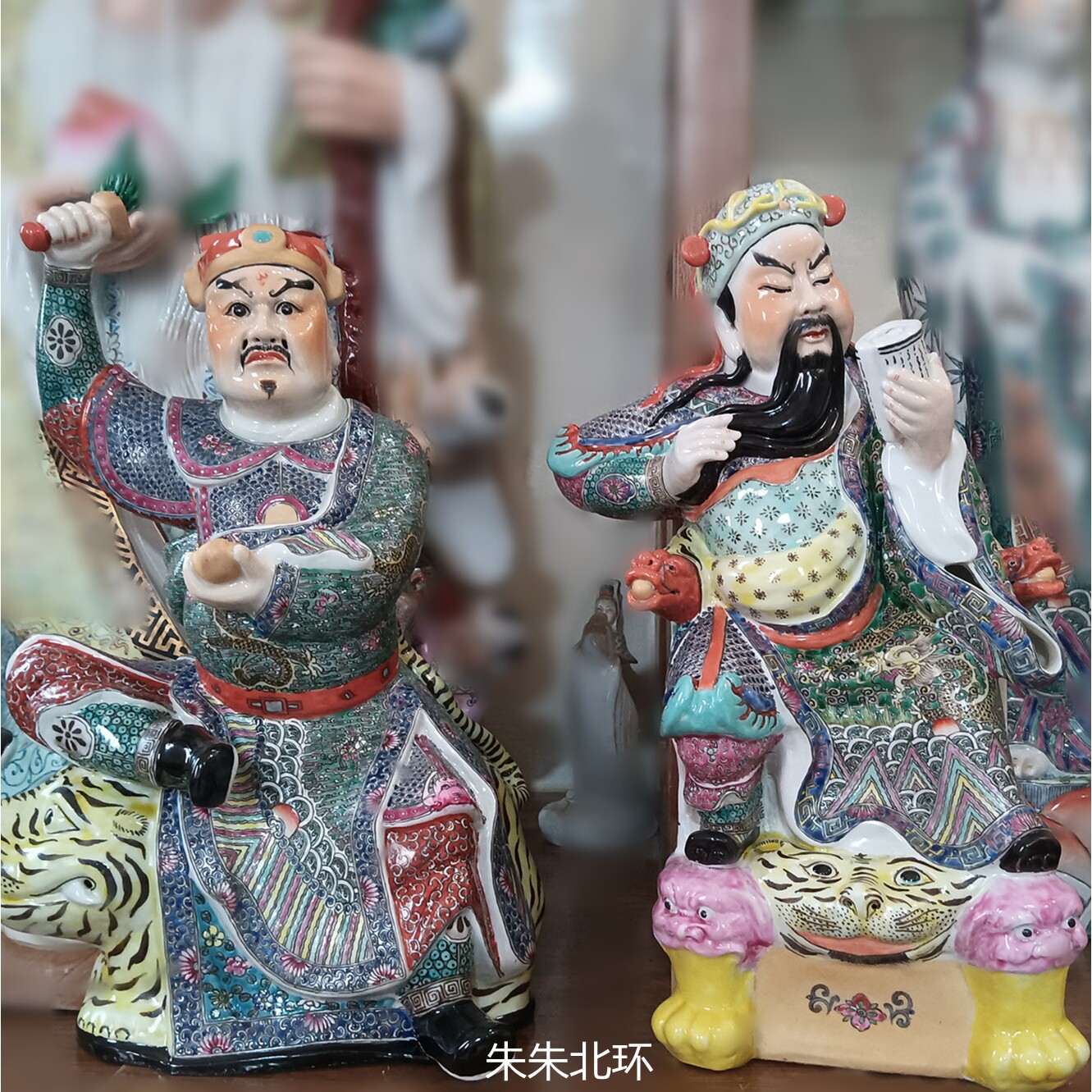 景德镇陶瓷武财神赵公明佛像供奉客厅玄关摆瓷雕关公招财开业礼品