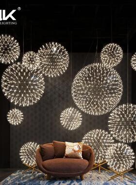 Raimond II火花球后现代简约客厅吊灯设计师别墅复式楼梯餐厅灯具