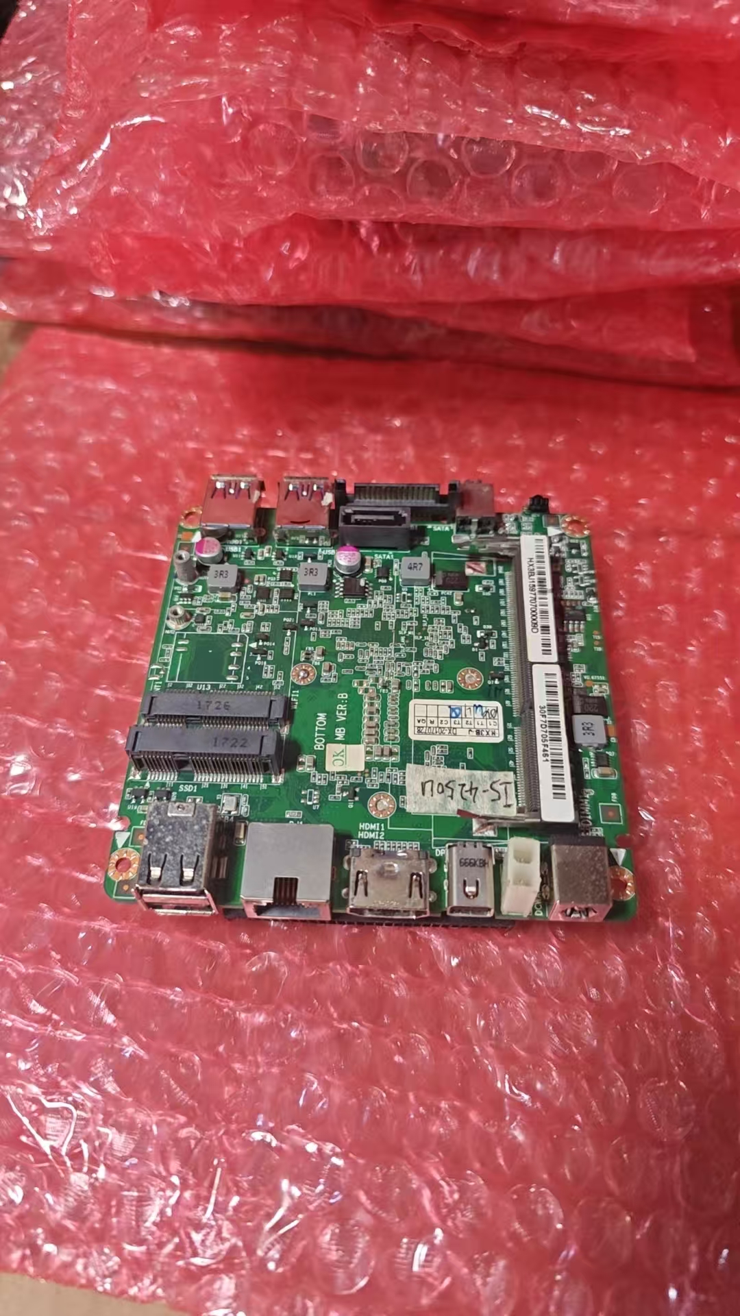 10*10cm工控小主板j1800/j1900/i5-4代支持msata/无线/dc12v供电