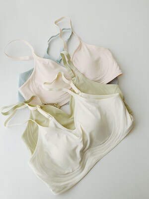 简洁光面无钢圈锦纶托胸